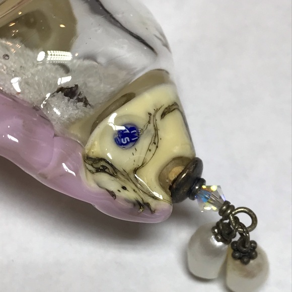 Glass shell sand pendant artisan - Picture 4 of 10